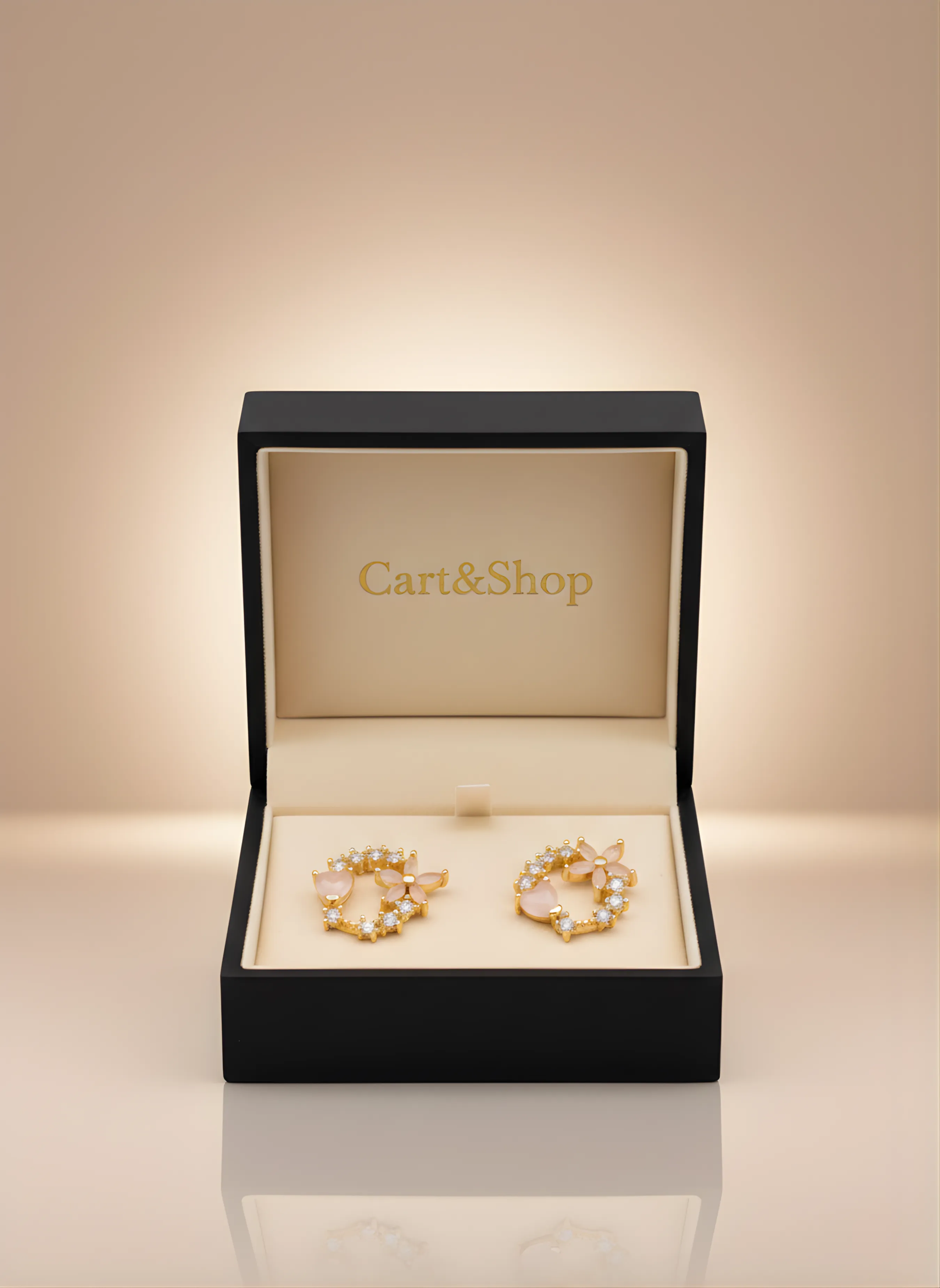 Jardin De Rose | Pale Pink Quartz Earrings